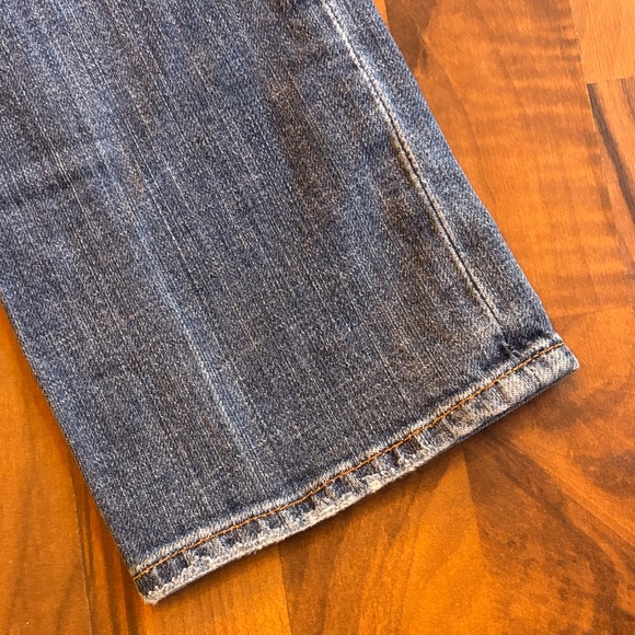 7 For All Mankind Women's Straight Leg Blue Jeans - Picture 10 of 11